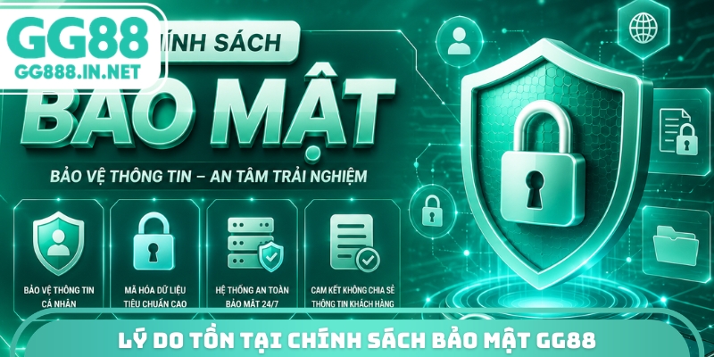 Lý do tồn tại chính sách bảo mật GG88