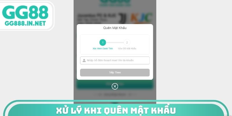 Xử lý khi quên mật khẩu